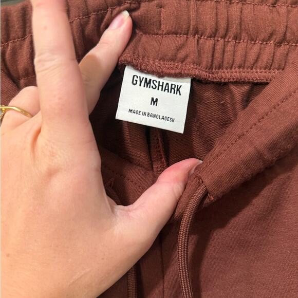 Gymshark | Training Joggers Pants High Rise Sweatpants Cherry Brown Size Medium - Picture 6 of 7